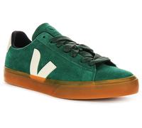 VEJA Campo Bold Suela de Goma ante Cuero Cordones Zapatillas de Mujer en Verde