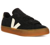 VEJA Campo Bold Suela de Goma ante Cuero Cordones Zapatillas Mujer Negro GB 3-8