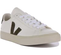 VEJA Campo Chromefree Marsala Cordones Logo Mujer Zapatillas Blanco Rojo GB 3-8