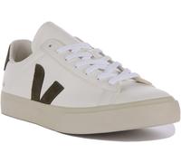 Veja Campo Cuero Chromefree Zapatillas Para Hombre Lace Up Blanco Gris UK 6 - 12