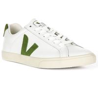 Veja Esplar Logo Cuero Liso Femeni Trainer Blanco Verde EU 36-42
