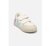 Veja Small V-12 Velcro Leather 23 Blanco