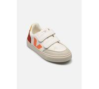 Veja Small V-12 Velcro Leather 23 Blanco