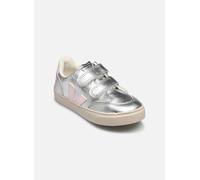 Veja Small V-12 Velcro Leather 24 Plata