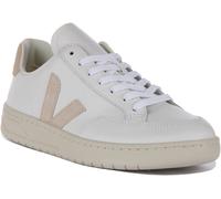 VEJA V 12 Cuero Sable Ante Ligero Zapatillas Blanco Beige Mujer Ru 3-8