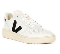 Veja V10 Prime Cuero Bajo Con Cordones Para Mujer En Blanco Negro EU 36-42