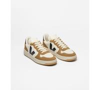 VEJA Zapatillas deportivas de piel V-10 PRIME. Color Blanco/Camel