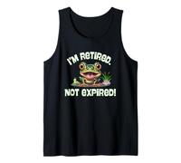 Vejez Estoy Jubilado No caducado Rana Sapo Humorístico Diversión Camiseta sin Mangas