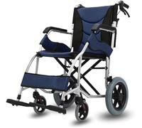 VejiA Máquina de desplazamiento de silla de ruedas móvil cómoda y ligera de aleación de aluminio para exteriores con frenos de mano de bloqueo, máquin