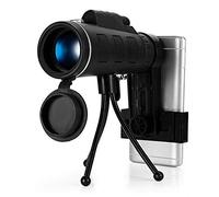 VejiA Telescopio Monocular BAK4 40X60, Prisma con brújula, Clip para teléfono, trípode para Actividades al Aire Libre
