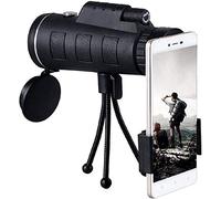 VejiA Telescopios con Lente HD 40X60 con Clip para teléfono, trípode, brújula, Caza, Escalada, Pesca, monocular, telescopio monocular