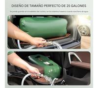 Vejiga De Agua Potable,PVC Portátil Gran Capacidad Plegable Bolsa De Hidratación para Senderismo | Bolsa Contenedora De Agua para Camping,para Jardín Senderismo Mochilero Caminata Viajes Aire Libre