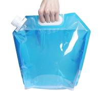 Vejiga de Almacenamiento de Agua 5L / 10L Camping al Aire Libre Senderismo Bolsa de Agua Plegable Paquete de hidratación Estuche de Almacenamiento (Color: Azul 5l) (Azul 5l)