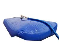 Vejiga de almacenamiento de agua plegable, contenedor de agua de emergencia con asa y grifo, capacidad de 63-1585 galones