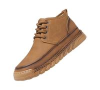vejtmcc Botas para hombre con punta de ala, clásicas antideslizantes, para exteriores, ligeras, resistentes a la abrasión, tobillos, montañas, correr, zapatillas deportivas, de piel, para caminar