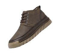 vejtmcc Botas para hombre con punta de ala, clásicas antideslizantes, para exteriores, ligeras, resistentes a la abrasión, tobillos, montañas, correr, zapatillas deportivas, de piel, para caminar