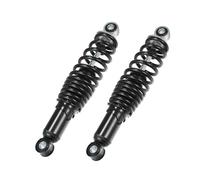 VekAuto 1 Par Amortiguadores Traseros de Motocicleta de Suspensión 280mm Universal Resorte de Amortiguación de Aire Trasero Duradero Acero Negro Izquierdo y Derecho