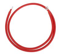 VekAuto 1 Pc Cable De Inversor De Batería 2 AWG Calibre 5Ft 3/8" Lug 5/16" Lug Cable De Batería Universal para Coche Vehículo Barco RV Solar Cobre Estañado Rojo