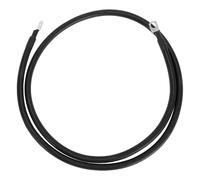 VekAuto 1 Pc Cable De Inversor De Batería 2 AWG Calibre 5Ft 3/8" Lug 5/16" Lug Cable De Batería Universal para Coche Vehículo Barco RV Solar Cobre Estañado Negro