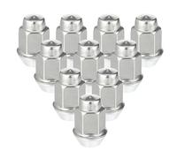 VekAuto 10 Pcs Tuerca Antirrobo de Rueda Compatible para Chevrolet, Duradera Tono Plateado