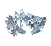 VekAuto 20 Piezas Clip De Retención De Panel De Moldura De Puerta De Portón Trasero para Audi A3 06-13 Duradero Metal Tono Plateado Clips De Resorte De Carrocería De Panel De Moldura