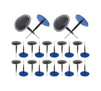 VekAuto 24 Piezas Kit De Parches Para Reparar Neumáticos 2.95" Parches De Goma Universales Para Coches Motocicletas Autobuses Neumáticos Azules Negros Kit De Parches Para Neumáticos