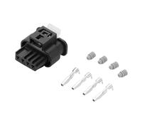 VekAuto 4 Conector De Sensor De Flujo De Aire Masivo Pin Compatible Para Bmw, Kit De Enchufe, Plástico Negro Impermeable De La Serie 1.2 Mm