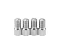 VekAuto 4Pcs 19mm Neumático Válvula Extensión Universal Niquelado Chapado 180 Grados Neumático Válvula Vástago Extensor para Coche Motocicleta Autocaravana Camión Bicicleta