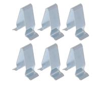 VekAuto 6 Piezas Clip De Retención De Panel De Moldura De Puerta De Portón Trasero para Audi A3 2006-2013 Duradero Clip De Resorte De Cuerpo De Panel De Moldura De Tono Plateado De Metal