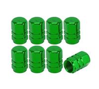 VekAuto 8 Tapas Válvula Neumático Anti Choque 10x17mm Universal | Verde, Aleación De Aluminio, Para Benz, Para Honda, Diámetro Interior 7mm, Anillo De Goma