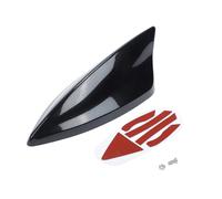VekAuto Antena de Aleta de Tiburón Señal Am/FM en el Techo Universal para Coche SUV Camión Todoterreno Material ABS con Base Adhesiva Negro Perlado