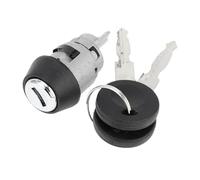 VekAuto Cilindro de Bloqueo de Encendido 1H0905855A Para Volkswagen Scirocco 1987-1988 Duradero Cilindro de Bloqueo de Encendido Tono Plateado de Metal con Llave