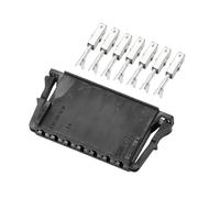 VekAuto Conector De Luces Traseras De 7 Pines Para Mercedes-Benz C-Class W, Kit De Enchufe Compatible, Impermeable, Serie De Plástico Negro Hembra De Terminal De Cable De 3.5 mm