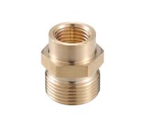 VekAuto Conector para Lavadora a Presión Adaptador de M14x1.5 a M22x1.5 Macho y Hembra de Latón para Conexión de Manguera para Lavadora a Presión, Tono Cobre de Latón