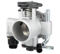 VekAuto Cuerpo De Aceleración Compatible Para Chevrolet Aveo 1.6L L4 Gasolina 2004-2005, Actuador De Cuerpo De Aceleración De Motor De Aleación De Aluminio Plateado De 53.5Mm De Diámetro