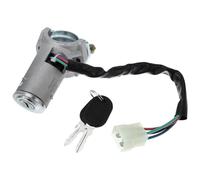 VekAuto Interruptor de Cilindro de Bloqueo de Encendido 4479518 Para Peugeot J5 1981-1994 Duradero Metal Tono Plateado Cilindro de Bloqueo de Encendido Llave Interruptor Arranque