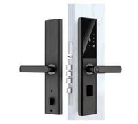 VEKELETE Cerradura de Puerta Tuya Zigbee biométrica con Huella Dactilar, Cerradura de Puerta Inteligente electrónica Digital con pulsador y WiFi(Zigbee24 30 240(App))