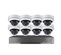 VEKELETE Sistema de cámara Domo IP Tuya Ultra HD de 5 MP y 8 Canales PoE, NVR 4K, Kit de vigilancia de Seguridad CCTV con Audio Impermeable for Exteriores.(3T(户外运动),4K 8CH NVR 8PCS CAM_UK Plug)
