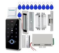 VEKELETE Sistema de Control de Acceso con Huella Dactilar, Cerradura de Puerta, Cerradura eléctrica Totalmente Impermeable IP68 for Seguridad del hogar, Exterior(F20IC Kit6)