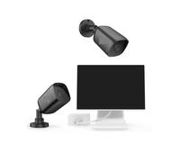 VEKELETE Sistema de vigilancia DVR 5 en 1, 4 Canales, Monitor LCD de 10,1", 1080P, visión Nocturna, Impermeable, Monitor Remoto, Kit de CCTV(2pcs Camera)