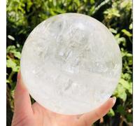 VEKETE 1300-1800g Natural Claro Blanco Cristal Esfera De Cuarzo Colección De Muestras Decoración Del Hogar,1700-1800g