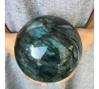 VEKETE 200-1400g Labradorita Natural Cristal Orb Piedra Preciosa Esfera Bola Reiki Decorativa,200-300g