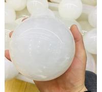 VEKETE 4-10cm Ópalo Blanco Natural Cristal Pulido Piedra Esférica Joyería De Piedras Preciosas Coleccionista Decorativo,6cm