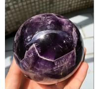 VEKETE 6,8-7,5cm Sueño Natural Amatista Cristales De Cuarzo Esfera Bola Decoración Del Hogar