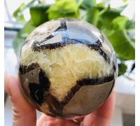 VEKETE 7cm Esfera Septaria Natural Septarium Piedra De Dragón Natural Septarium Esfera De Cristal Fósil Bola Decoración Del Hogar Coleccionista De Joyas