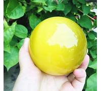 VEKETE 80-1,4 Kg Hermoso Asiático Raro Cuarzo Natural Amarillo Ojo De Gato Bola De Cristal Piedra Preciosa Esfera Decoración Del Hogar,680g