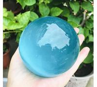 VEKETE 80-1,4 Kg Hermoso Asiático Raro Cuarzo Natural Azul Ojo De Gato Bola De Cristal Esfera De Piedras Preciosas Decoración Del Hogar,270g