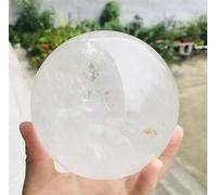 VEKETE 800-2kg Natural Claro Blanco Cristal Esfera De Cuarzo Colección De Muestras Decoración Del Hogar,1,9-2 Kg
