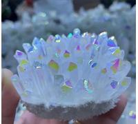 VEKETE Artesanías Y Regalos Decorativos De Cuarzo Blanco Iridiscente Naturalmente Hermosos,180-200g