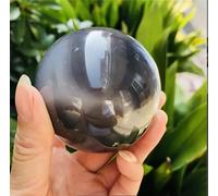 VEKETE Bola De Ágata Gris De 5,5-6cm,Bola De Cristal De Gema Natural,Bola Mineral,Decoración Del Hogar,Coleccionista De Joyas